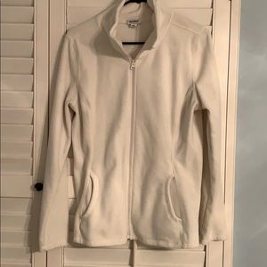 Old Navy white zip up jacket